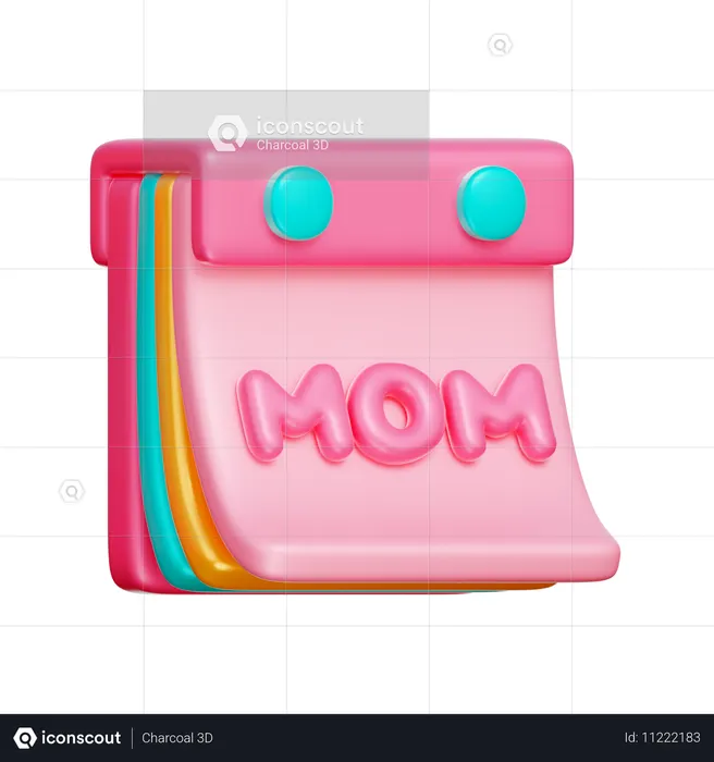 Mother's Day Calendar  3D Icon