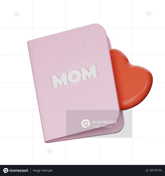 Mothers Day Card  3D Icon