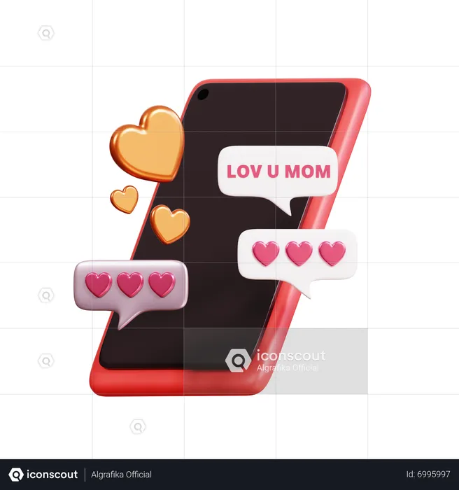 Mothers Day Chat  3D Icon