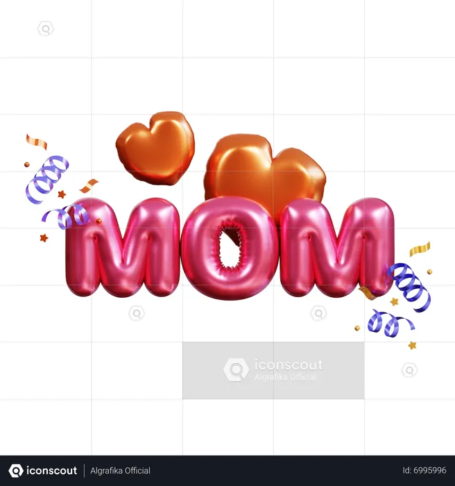 Mothers Day Love  3D Icon
