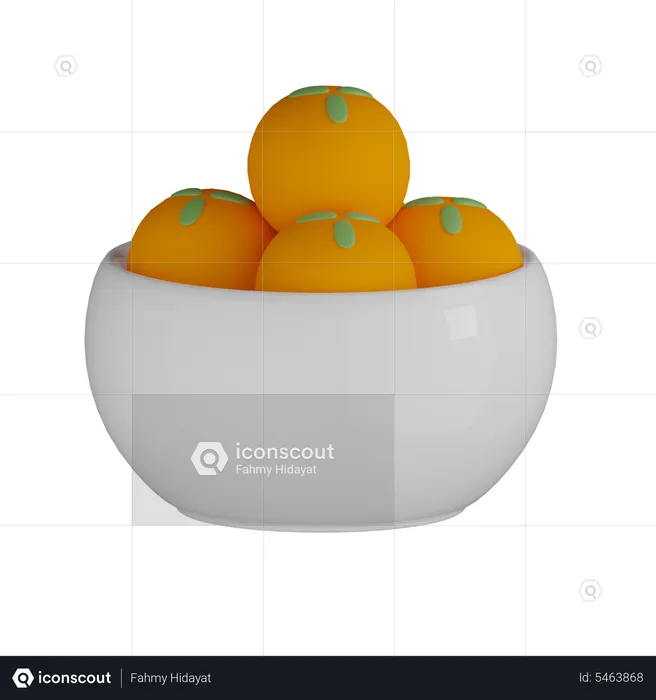 Motichur Laddu Bowl  3D Icon