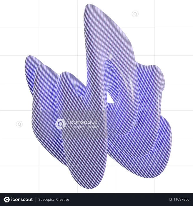 Forme de motif abstrait  3D Icon