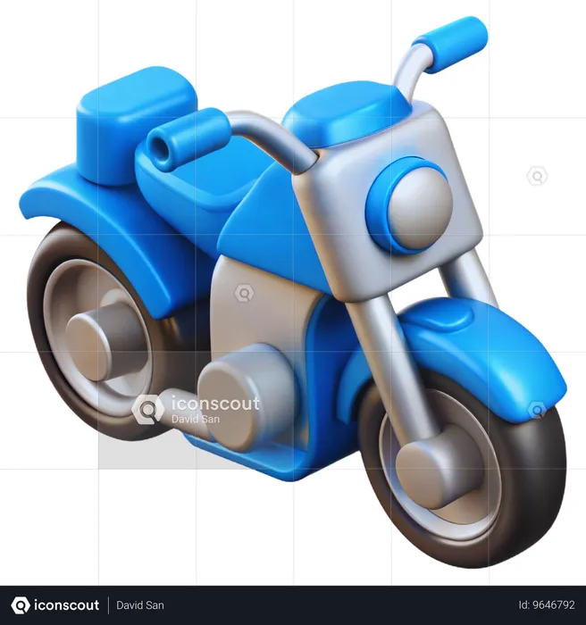 Motocicleta  3D Icon
