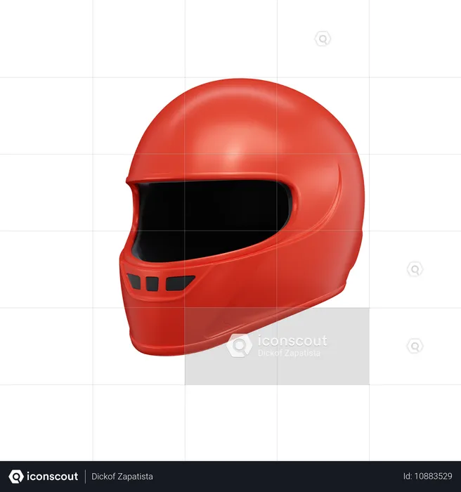 Motor Cycle Helmet  3D Icon