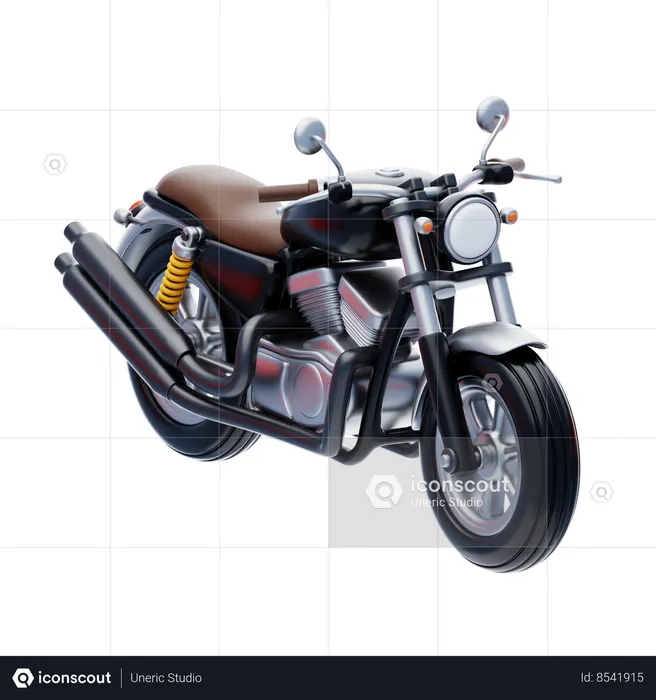 Motorbike  3D Icon