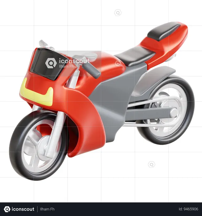 Motorcycle  3D Icon