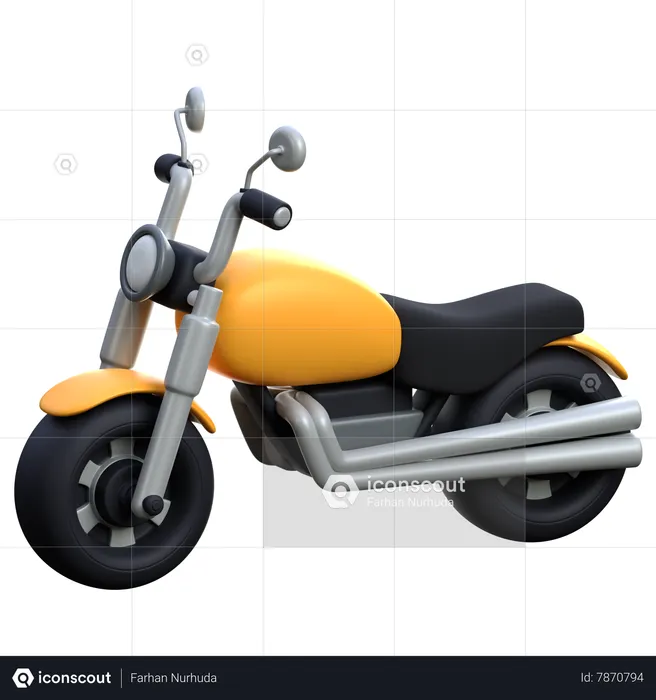 Motorcycle  3D Icon