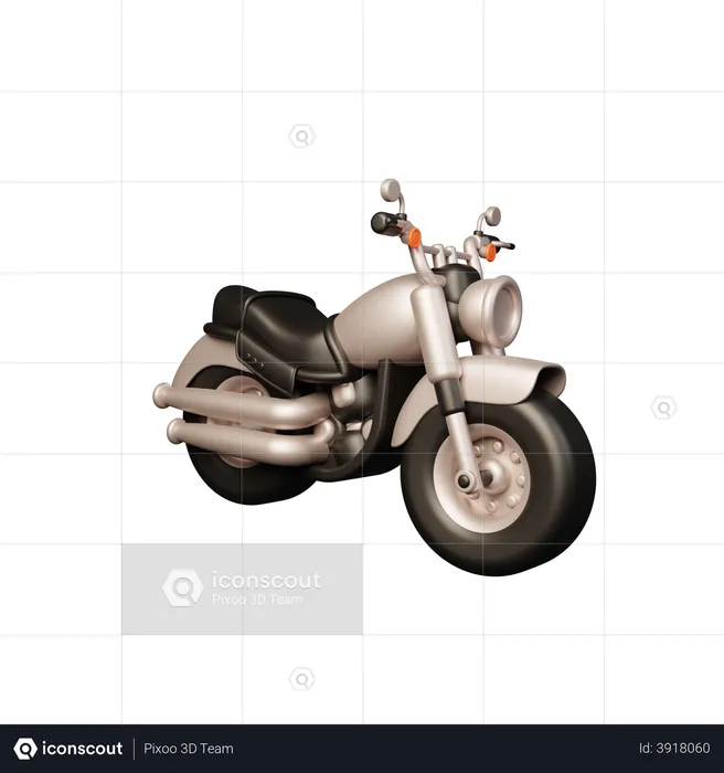 Motorcycle  3D Illustration