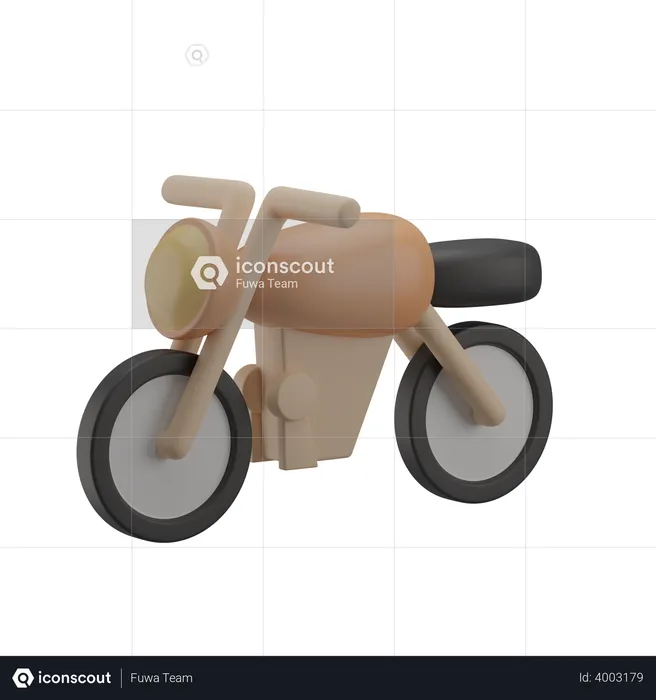 Motorcycle  3D Illustration