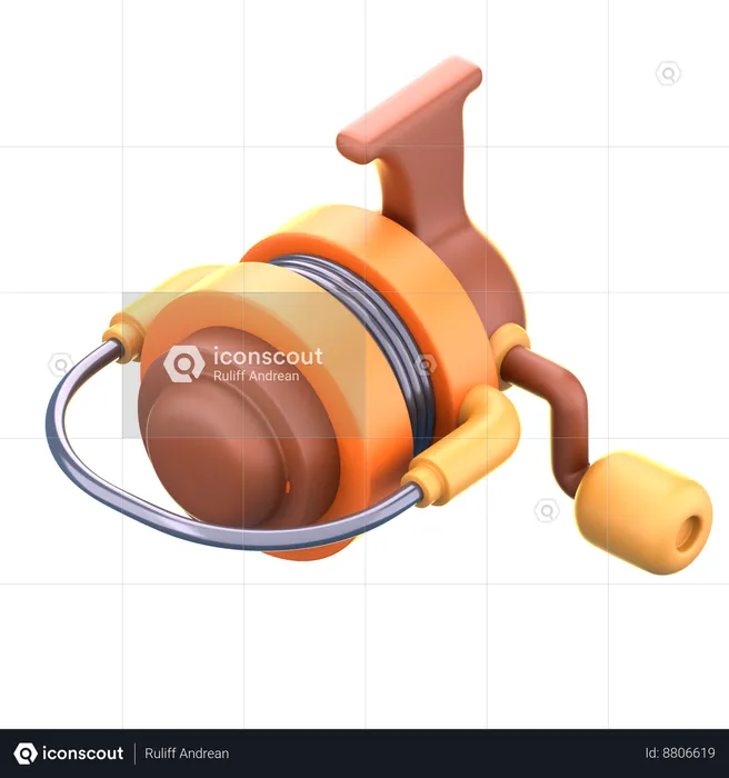 Moulinets de pêche  3D Icon