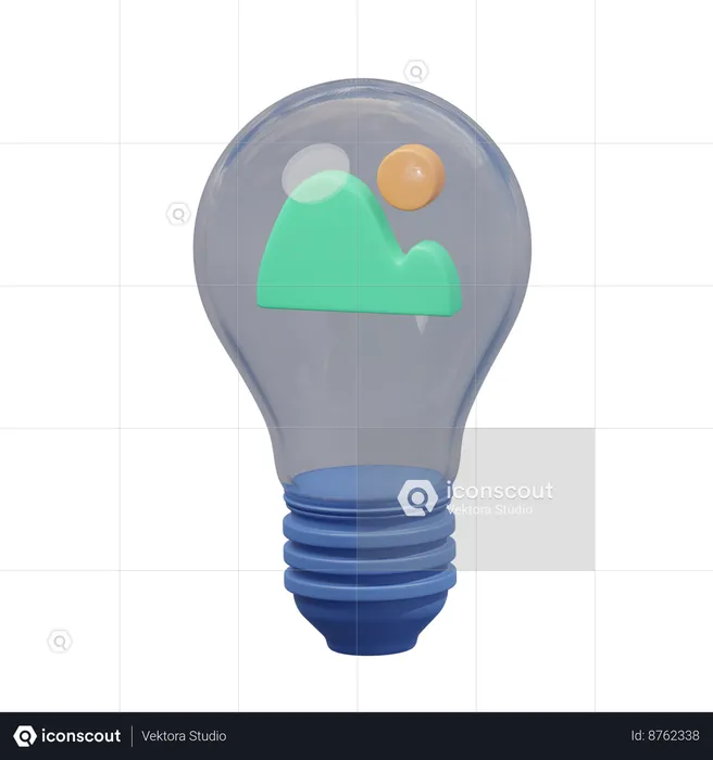Mountain Of Ideas  3D Icon