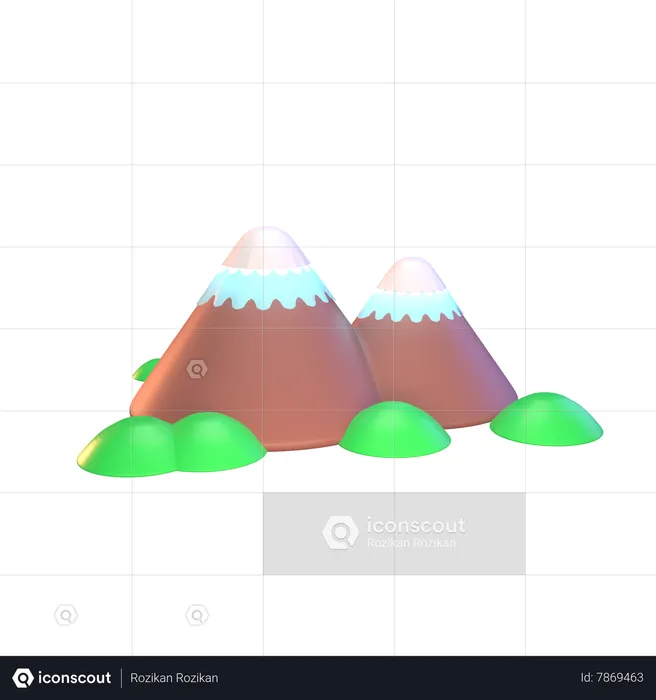 Mountain Peak  3D Icon