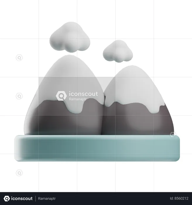Mountains  3D Icon