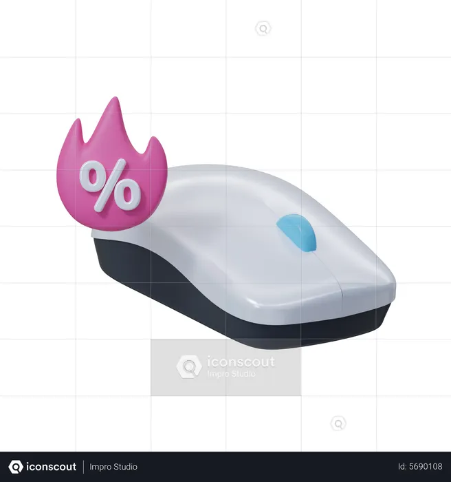 Mouse de computador em promoção  3D Icon