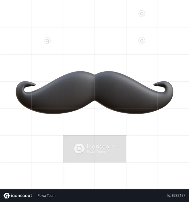 Moustache  3D Icon