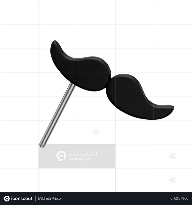 Moustache Mask  3D Icon