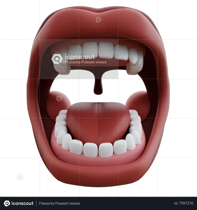 Mouth  3D Icon