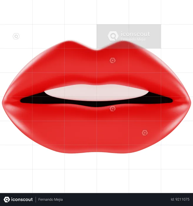 Mouth Emoji 3D Icon