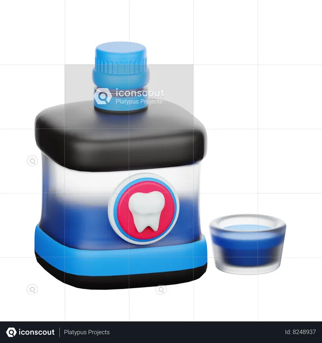 Mouth Wash  3D Icon