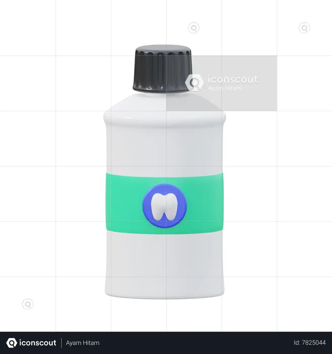 Mouth Wash  3D Icon