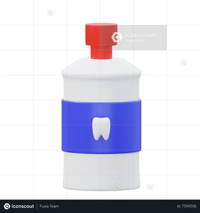 Mouth Wash  3D Icon