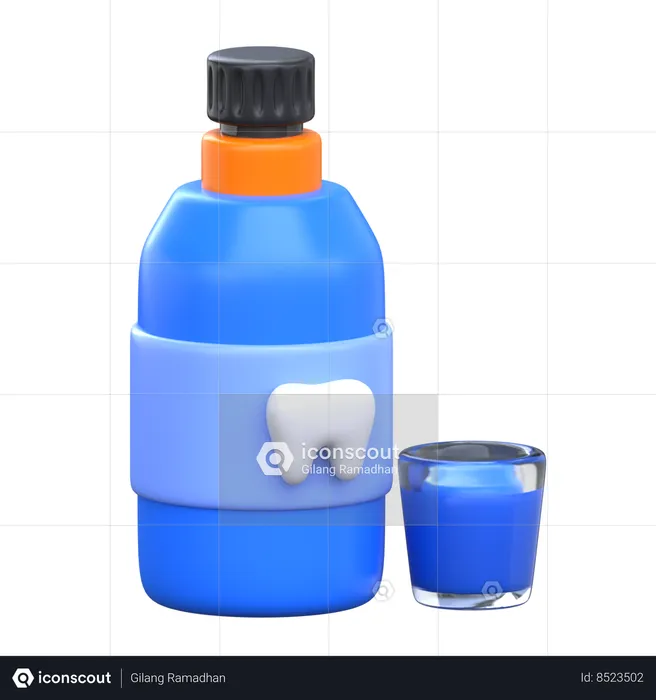 Mouth Wash  3D Icon