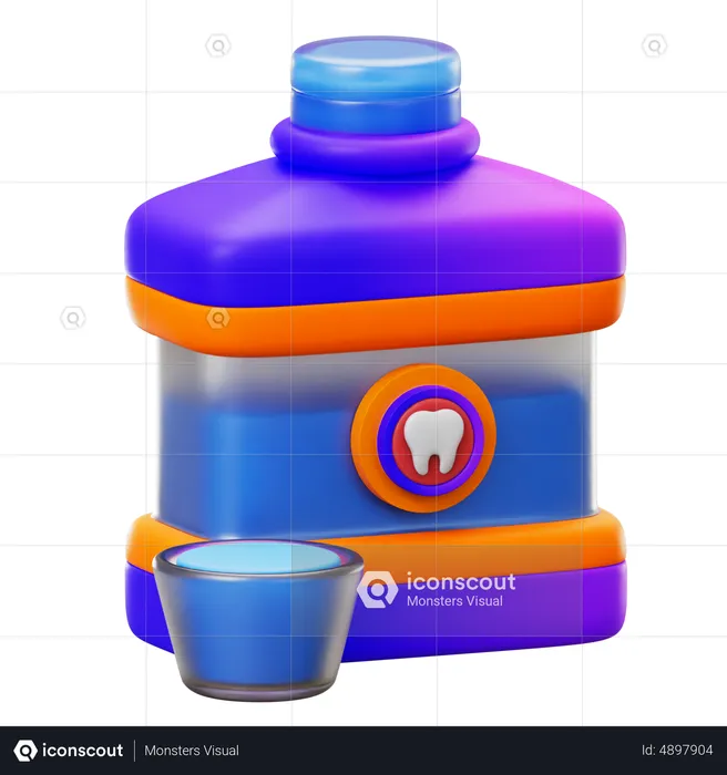 Mouthwash  3D Icon