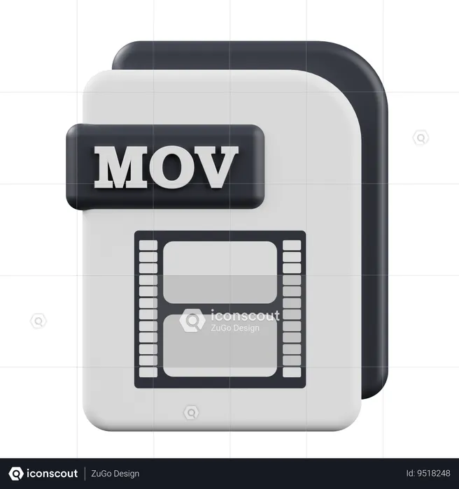 MOV  3D Icon