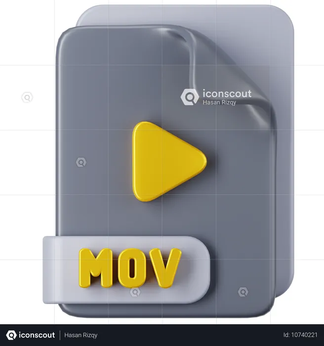 MOV File  3D Icon