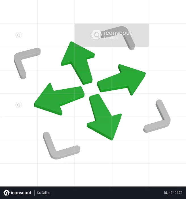 Move  3D Icon