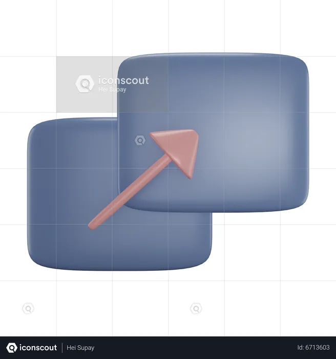 Move Object  3D Icon