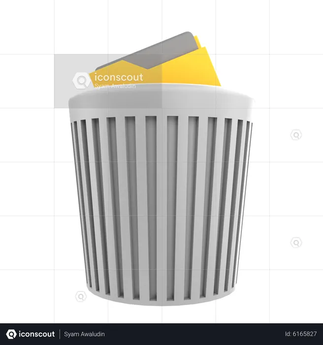 Move To Trash 3D Icon - Free Download Design & Development 3D Icons ...