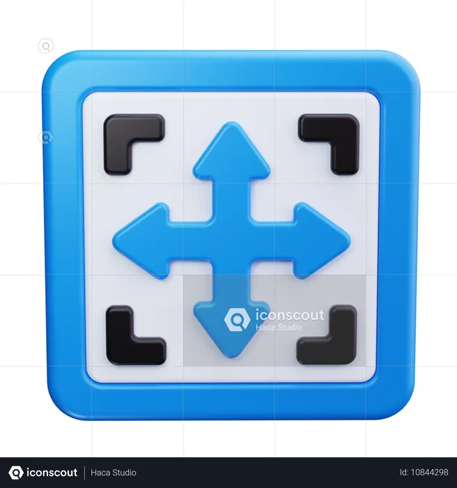 Mover o cursor  3D Icon