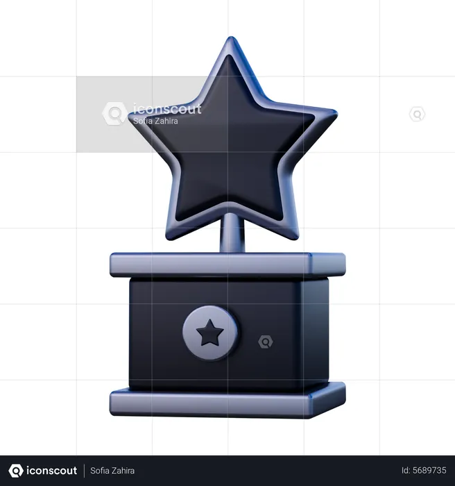 Movie Award  3D Icon