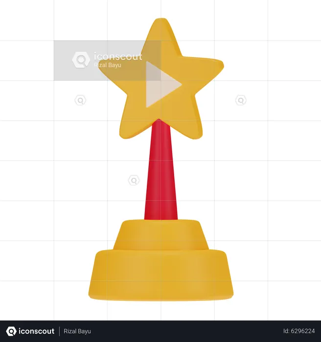 Movie Award  3D Icon