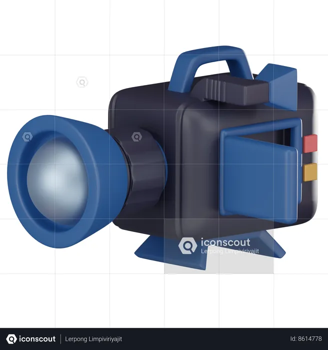 Movie Camera  3D Icon