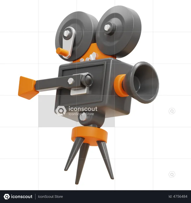 Movie Camera  3D Icon
