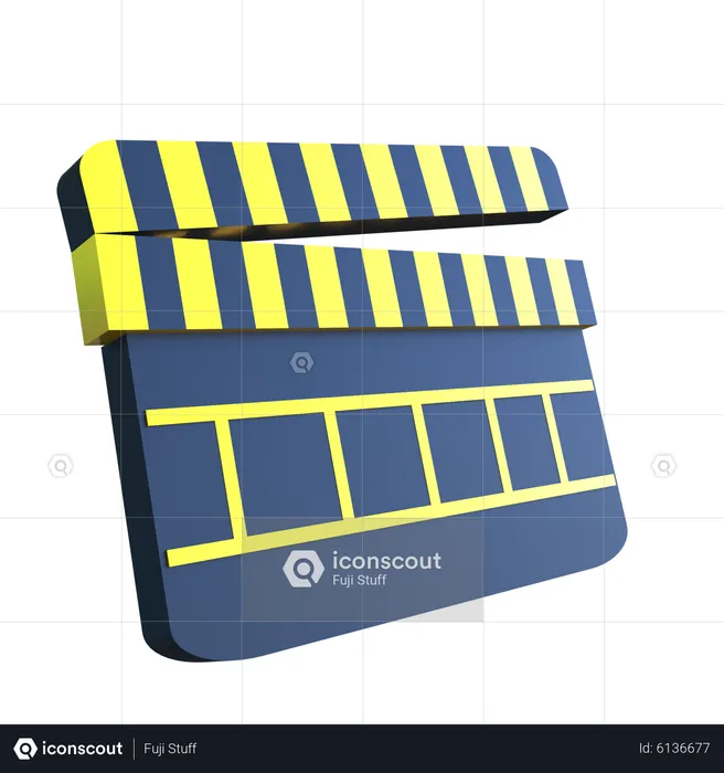 Movie Clapperboard  3D Icon