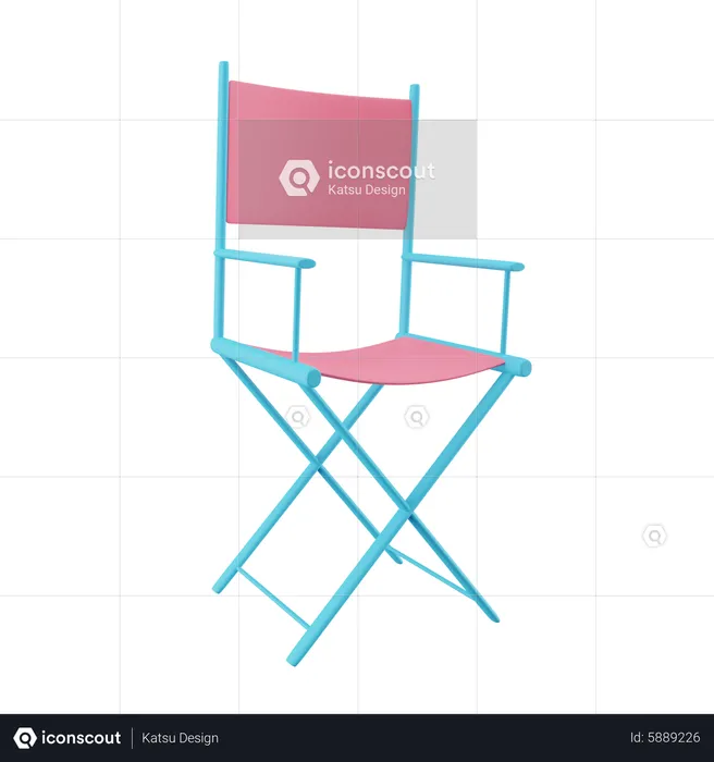 Movie Directors Chair  3D Icon