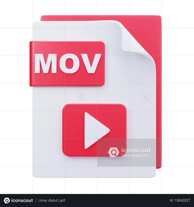 Movie File  3D Icon