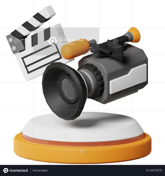 Movie Production  3D Icon