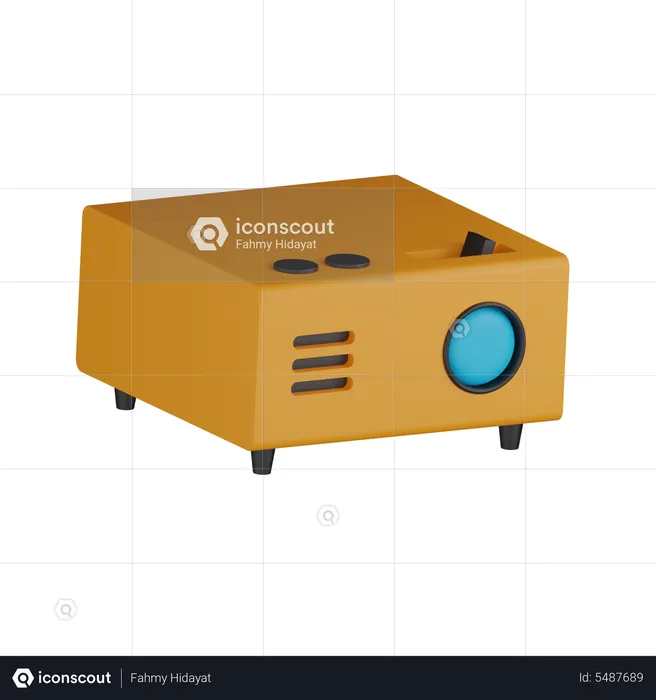 Movie Projector  3D Icon