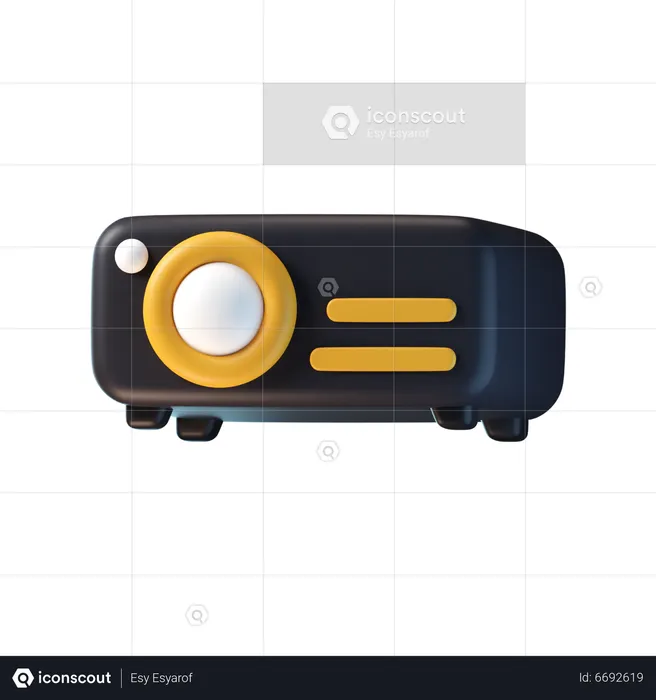 Movie Projector  3D Icon