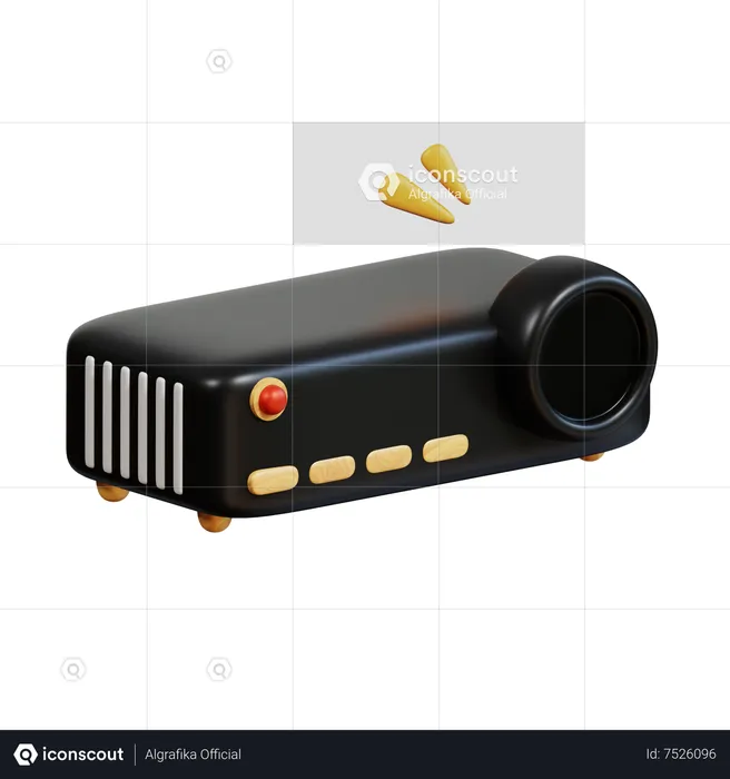 Movie Projector  3D Icon