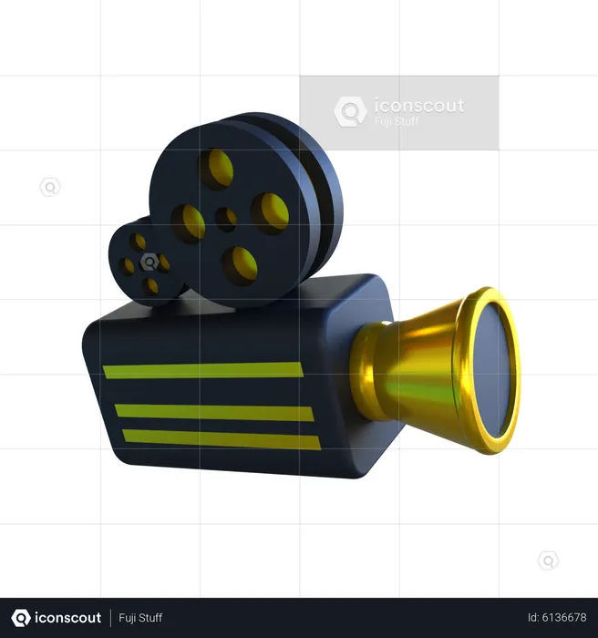 Movie Projector  3D Icon