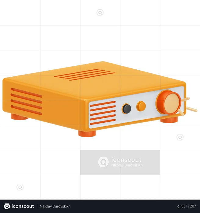 Movie Projector  3D Illustration