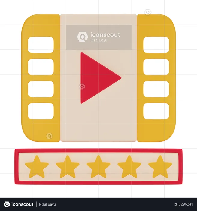 Movie Rating  3D Icon
