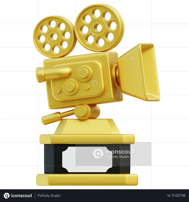 Movie Trophy  3D Icon