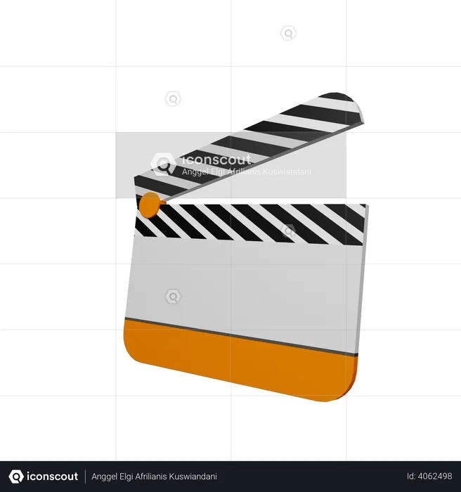 Movieclapperboard  3D Illustration