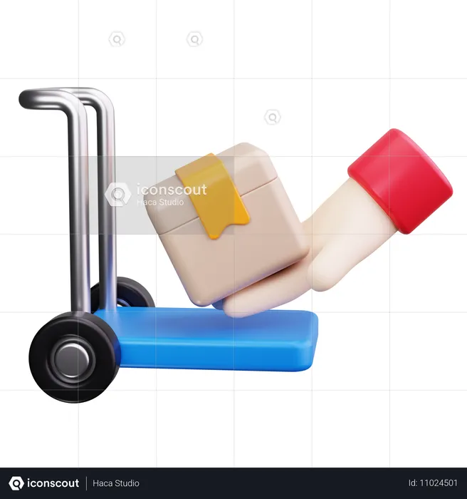 Manuseio de materiais  3D Icon